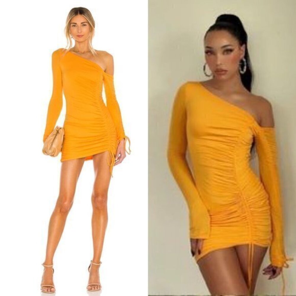 Lena Mini Dress - Camila Coelho - Tangerine Orange